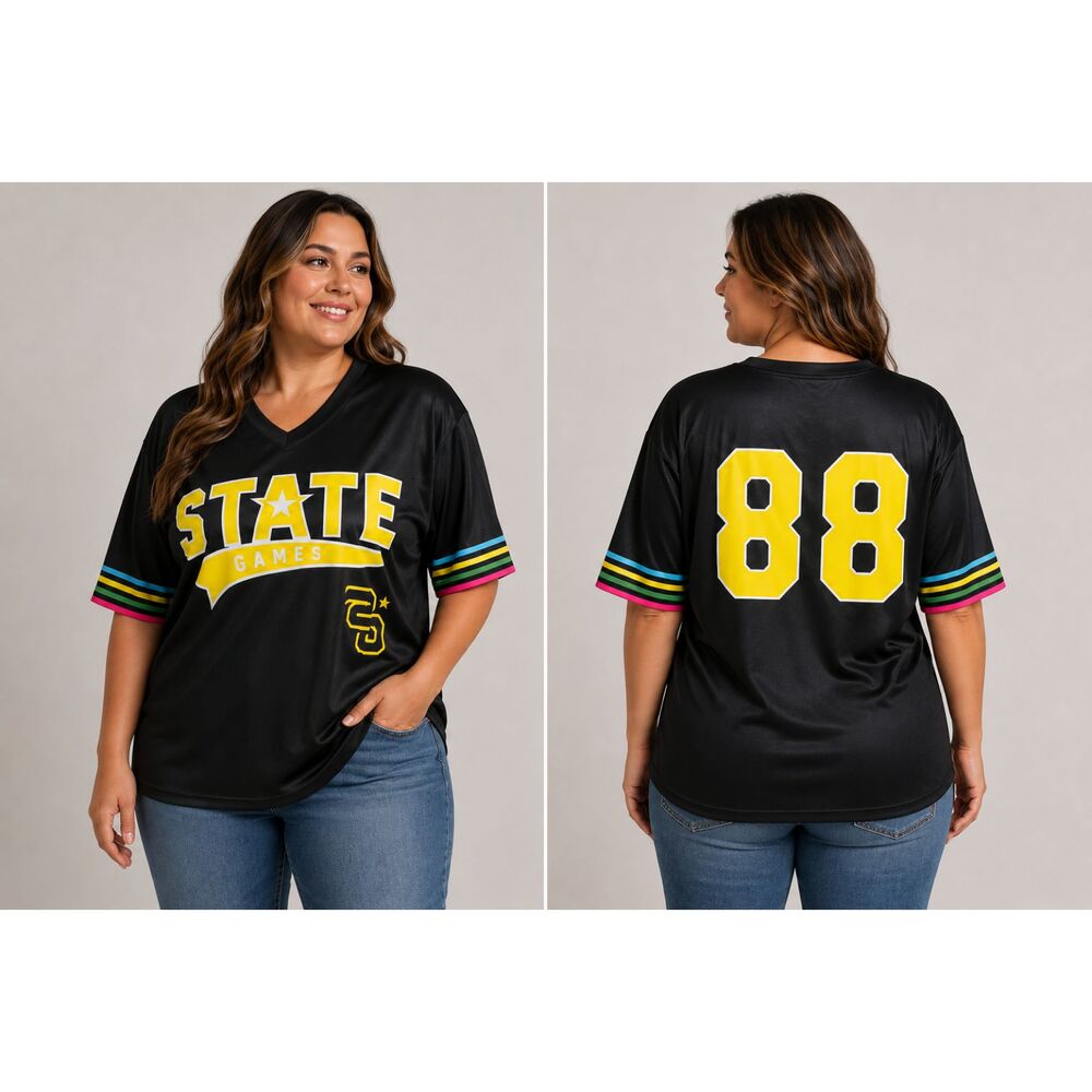 Marucci State Games #88 Baseball Jersey Black V-Neck XL
